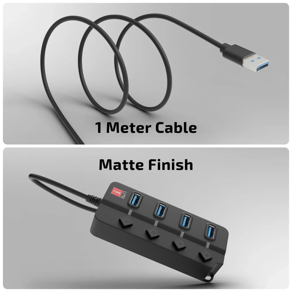 Iball USB Hub 4 Port 3.0 Hubix30 view 6